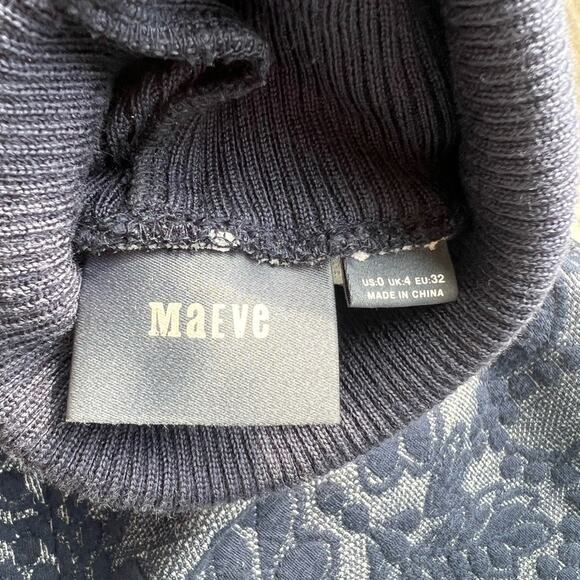 Anthropologie Maeve Navy
Jacquard Turtleneck Sleeveless Midi Sweater
Dress - Picture 7 of 8